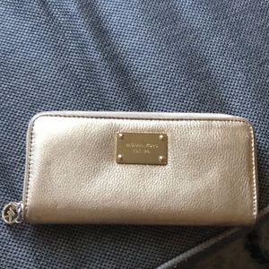 Gold Michael Kors wallet